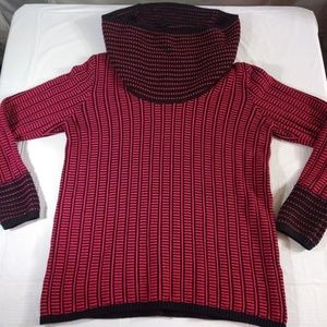 Calvin klein red tunic turtleneck sweater womens M